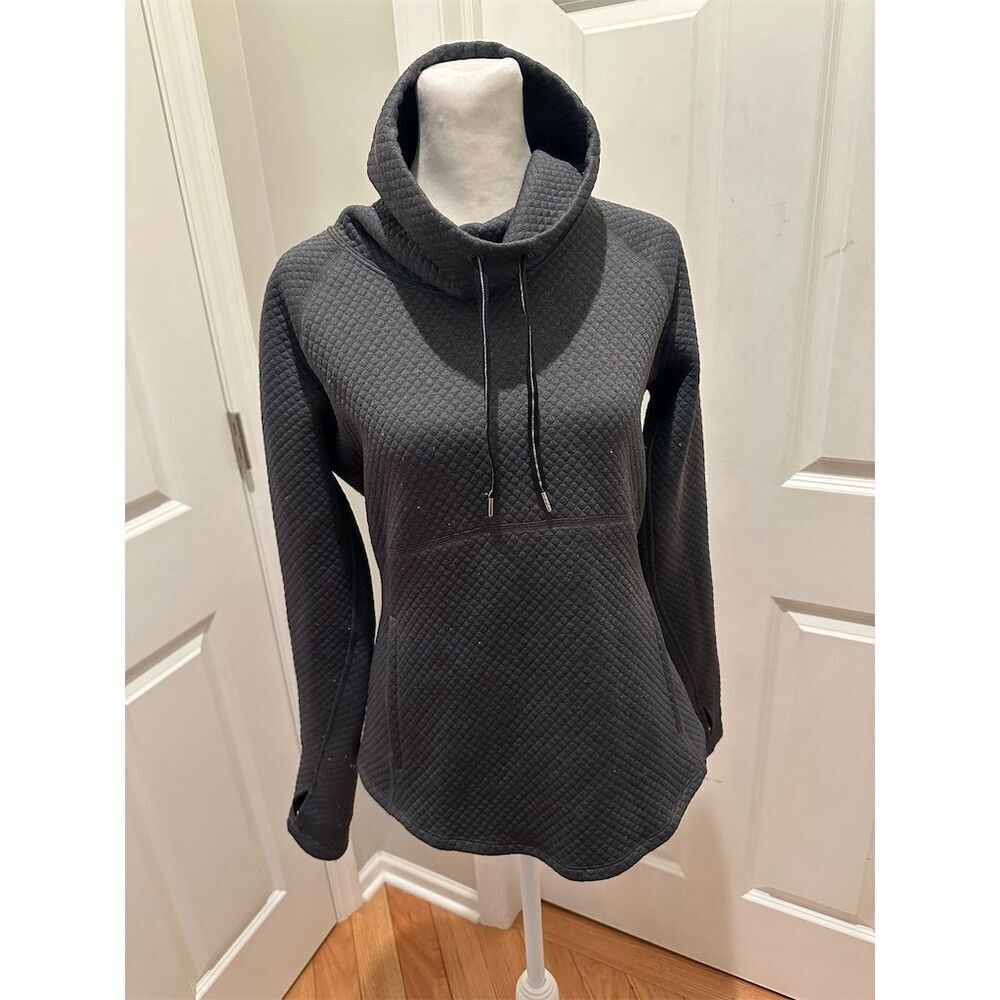 Marmot Women's Dark Gray Quilted Pullover Sweater Size S